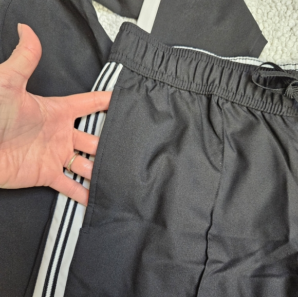 Black Track Suit with White Stripes - Picture 8 of 9